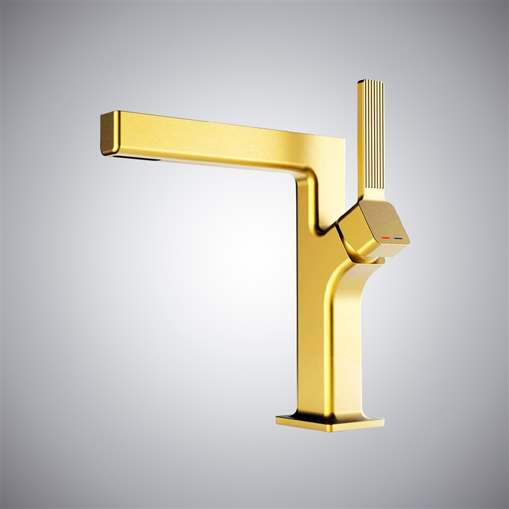 Fontana Evreux Gold Deck Mounted Bathroom Faucet